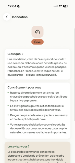 Détail d'un risque expliqué simplement